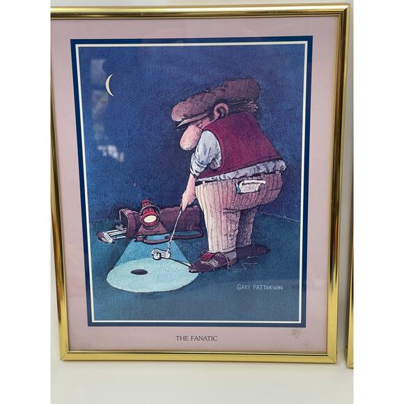 Gary Patterson THE FANATIC 10x8 Art Print Thought Factory Humorous Golf Framed - Picture 3 of 9